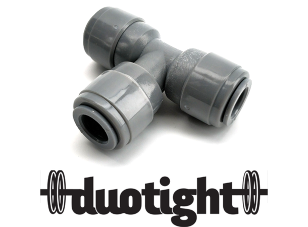 DuoTight T-koppling 9,5mm (3/8") Snabbkoppling, med dubbel O-ring