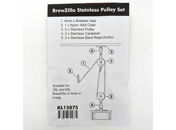 Brewzilla Stainless Double Pulley Set