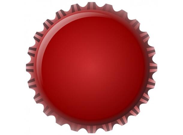 Flaskekapsler 26 mm rød metallic - ølbrygging