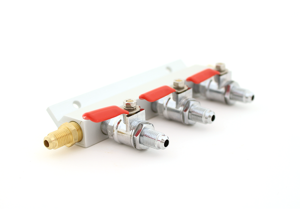 CO2 manifold med 3 uttag, MFL gängor