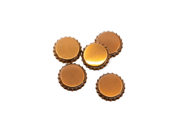 Kapsyler 26 mm, Brun metallic - Ölbryggning