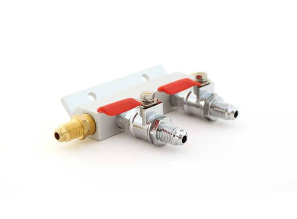 CO2 manifold med 2 uttag, MFL gängor