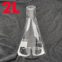 Erlenmeyerkolv 2 liter E-kolv av borosilikatglass