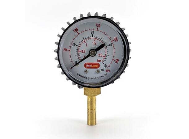 Manometer för 8mm snabbkoppling 0-40 psi DuoTight kompatibel. 8 mm (5/16") 