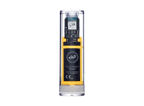 Tilt Hydrometer och termometer gul - utrustning för jäsning