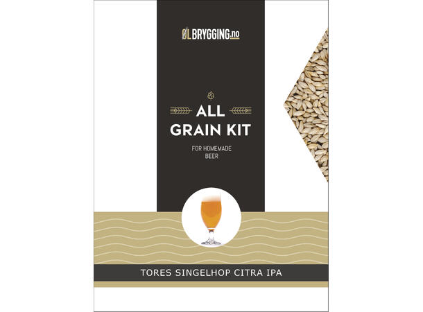 Tores Singelhop Citra IPA - allgrain ölkit - Ölbryggning.se