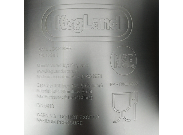 Corneliusfat 19 liter