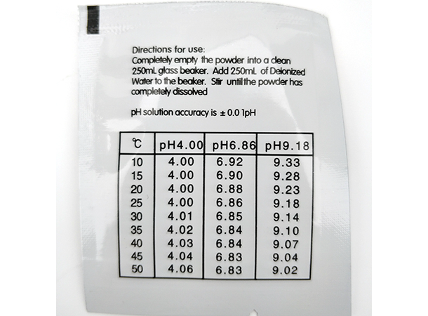 Buffertlösningar pH-mätare För kalibrering - 4.00/6.86/9.18 
