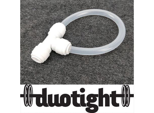 DuoTight T-koppling 9,5mm (3/8") Snabbkoppling, med dubbel O-ring 