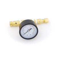 Justerbar tryckventil med 1/4" FFL spunding valve, manometer till 15 psi