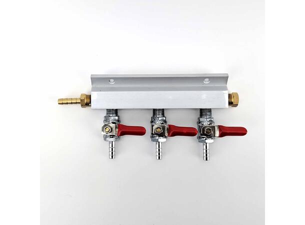 Gas Line Manifold Splitter 3 ways