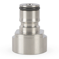 Ball lock overgang CO2 passer til fatkoblinger med 5/8" gjenger