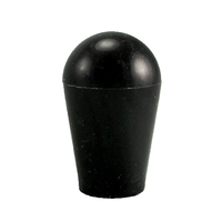 Håndtak til tappekran, kort sort plast, 50 mm