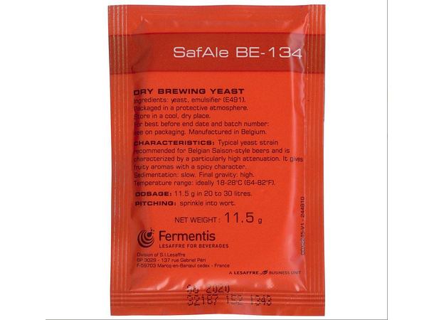 SafAle BE-134 11,5 g torrjäst för ölbryggning
