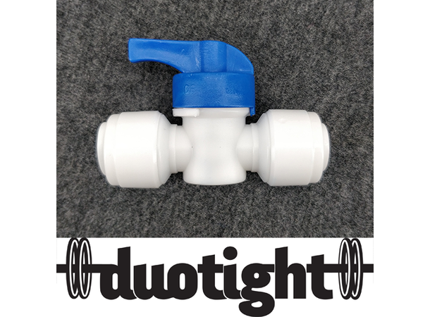 DuoTight ventil 9,5mm (3/8") Snabbkoppling med dubbel O-ring 