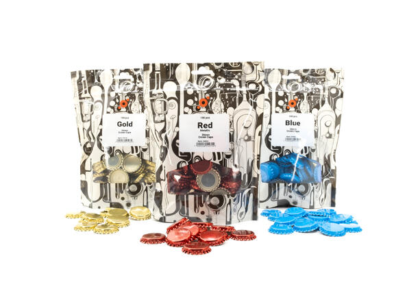 Flaskekapsler Sort 26 mm - 100 stk