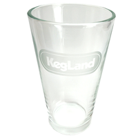 Beer Pint Glass, 4-pack Trevligt ölglas med KegLand-logotyp