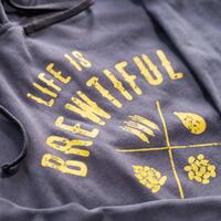 Hoodie, Life Is Brewtiful XL, 100% bomull i  hög kvalitet