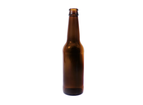Låda med 24 st. 33 cl. klassiska bruna longneck-flaskor