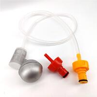 Fermzilla Red Plastic Pressure Kit 2 x FermZilla Carb Caps+ Dip Tube