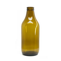 Låda med 28 st. 0,33 l. flaskor, stubby bruna lättvikts Stubby-flaskor