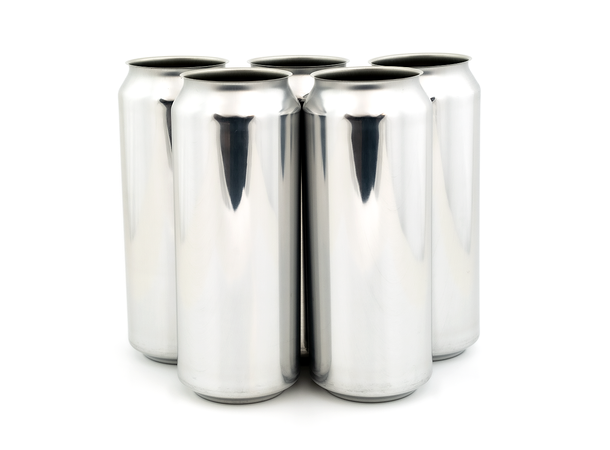 Aluminiumburk för öl och dryck, blanka 500 ml.