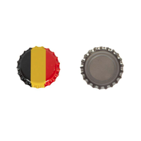 Kapsyl för flaska 26 mm, belgisk flagga 100 st. Flagga upp din belgiska öl!
