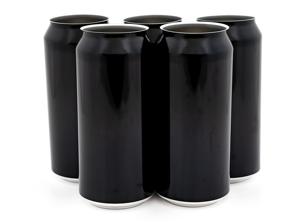 440 ml sort ølboks - 162 stk