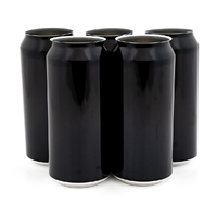 440 ml sort ølboks - 162 stk lokk ikke inkludert