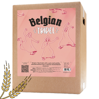 Belgisk Tripel allgrain ølsett Belgisk tripel med kandissukker