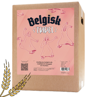 Belgisk tripel allgrain ölset 20 l. Kraftig ljus traditionell munkbrygd