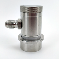 Machined Stainless Ball Lock Disconnect MFL-gänga (Grey/Gas)