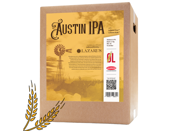 Austin IPA allgrain ölkit - collab med Lallemand och Lazarus Brewing