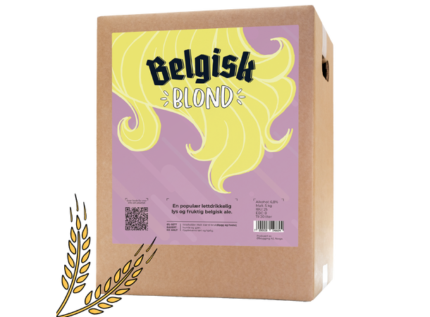 Belgisk Blond allgrain ölset 20 l.