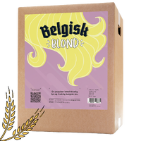Belgisk Blond allgrain ølsett Lys belgisk ale