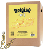 Belgisk wit allgrain ölset 20 l. Veteöl med apelsin och koriander
