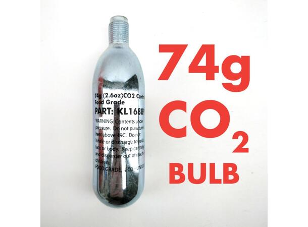 CO2-patron 74 g., engångs