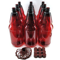 2,5 Liter PET-flasker 9 stk med kork