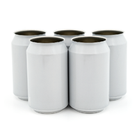 Aluminiumburk för öl och dryck, vita Vita burkar UTAN lock 216 st x 330 ml