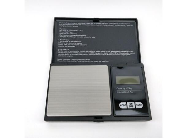 Digital vekt med 0,1g nøyaktighet | Electronic Pocket Scale