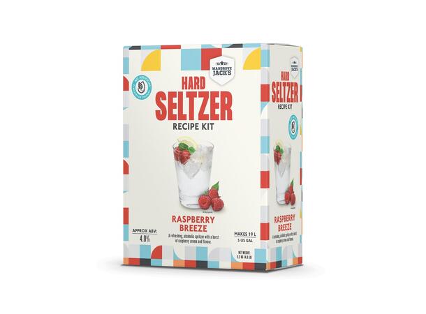 Hard Seltzer Raspberry Breeze, ingredienser till 19 liter