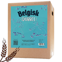 Belgisk dubbel allgrain ölset 20 l. Mörk belgisk ale