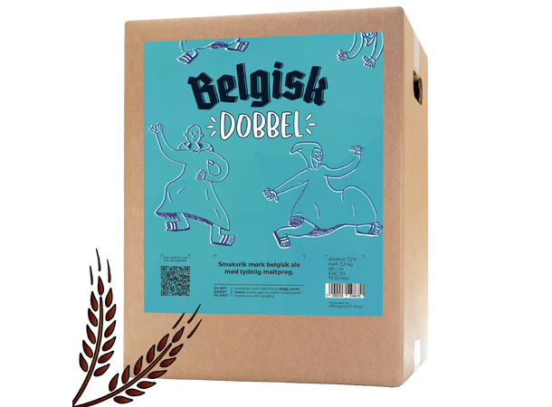 Belgisk dubbel allgrain ölset 20 l.