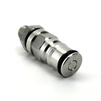 Öl Ball Lock ventil med 1/4" bsp Genomföring för ölkoppling