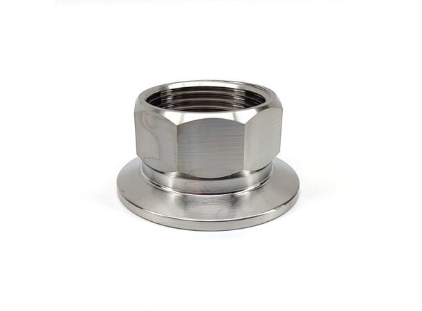 1,5" Tri-Clamp till 1" BSP övergång, invändig gänga.
