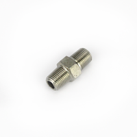 1/8" till 1/8" BSP sexkantnippel rostfritt stål