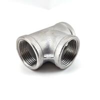 1'' T-Stykke med BSP hun rustfritt stål