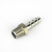 3/8" BSP till 10mm slangnippel Rostfritt stål