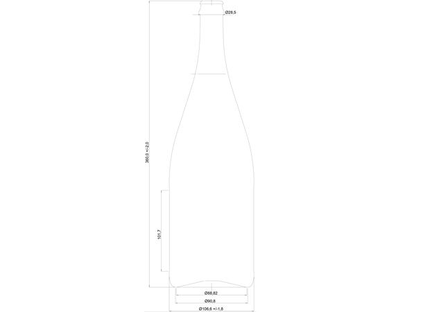 Eske med 15 stk Champagne 75 cl flasker