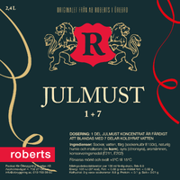 Julmust koncentrat Originalet från AB Roberts i Örebro